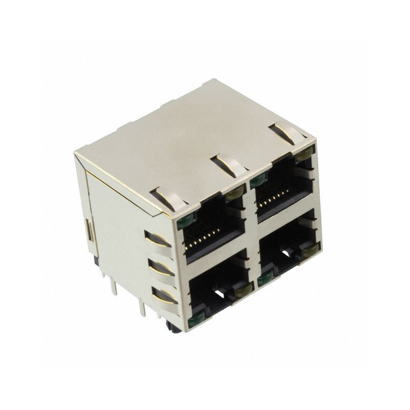 1 pcs : 2041376-2 - CONN MOD JACK 8P8C VERT SHLD