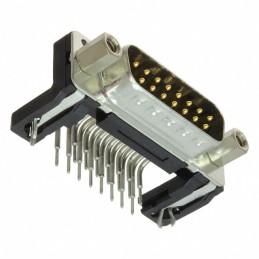 1 pcs : 09662636813 - CONN D-SUB PLUG 15POS R/A SLDR