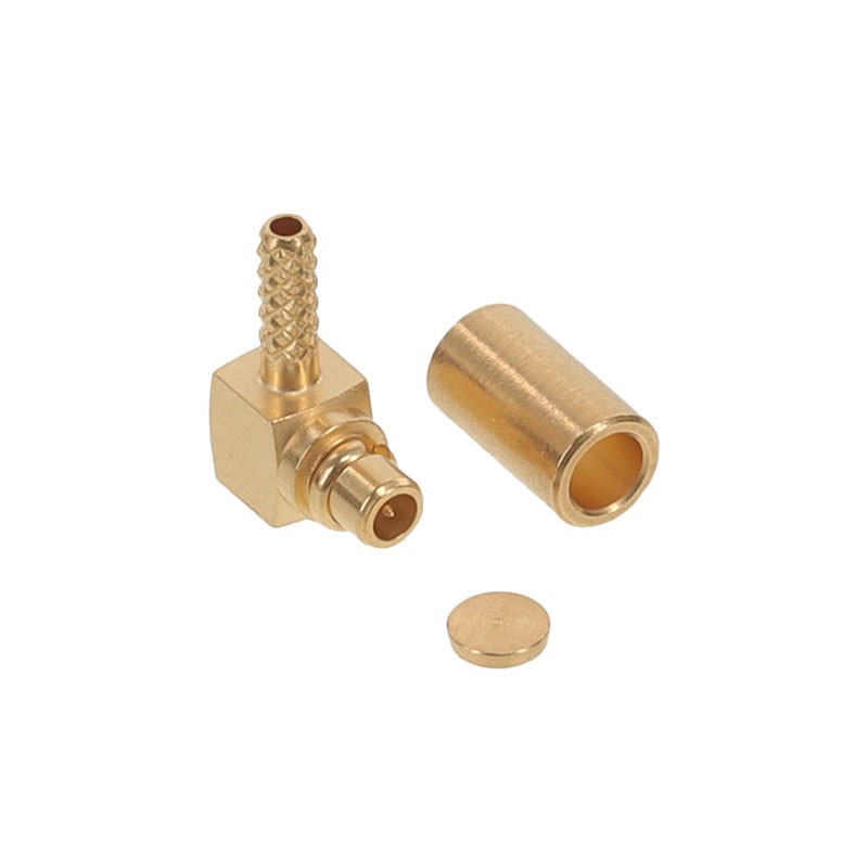 1 pcs : R110170100 - MMCX / RIGHT ANGLE PLUG CRIMP TY