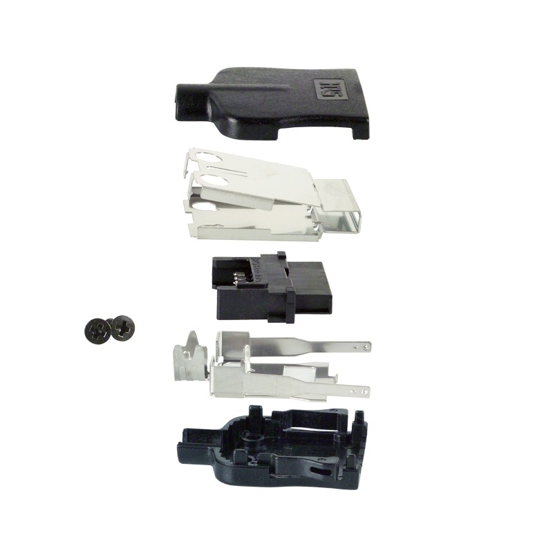 1 pcs : 3540-10P-CV(50) - CONN MULTI-PURP PLUG 10P SLD STR