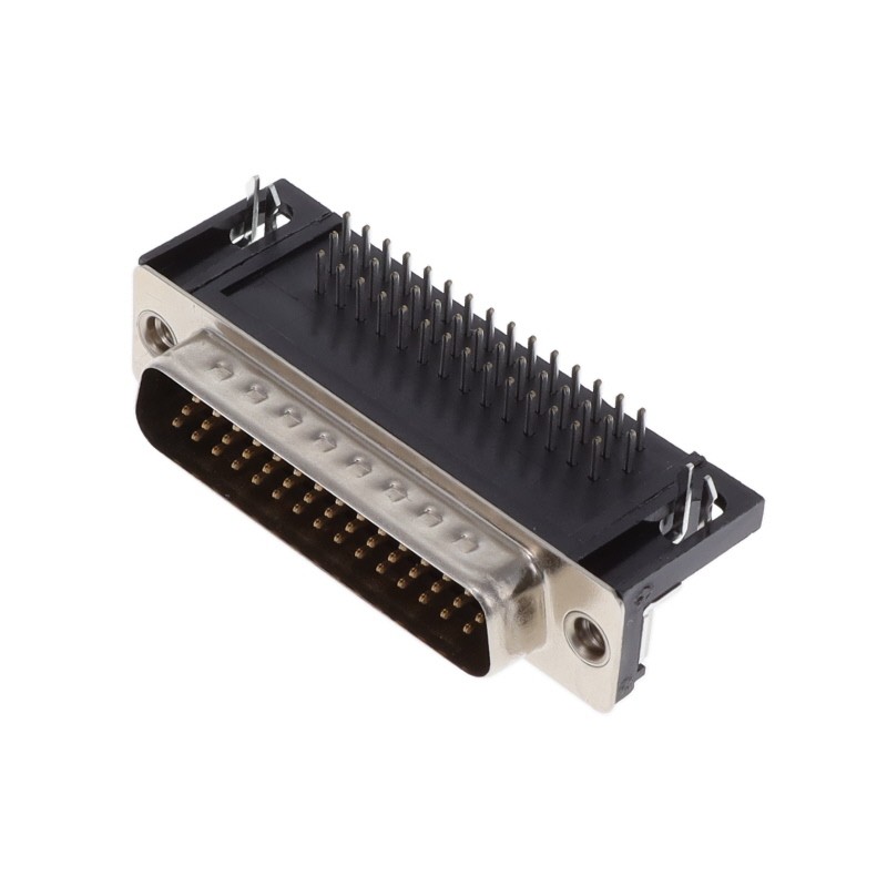 1 pcs : K66X-B44P-N - CONN D-SUB HD PLUG 44P R/A SLDR