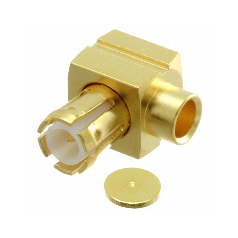 1 pcs : 29S211-271L5 - CONN MCX PLUG R/A 50OHM SOLDER