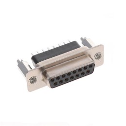 1 pcs : K88X-AD-15S-BR - CONN D-SUB RCPT 15POS VERT SLDR