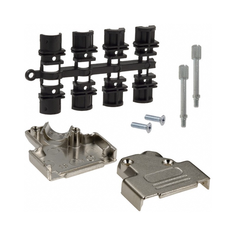 1 pcs : 971-015-030R121 - CONN BACKSHELL 15POS 45DEG SHLD