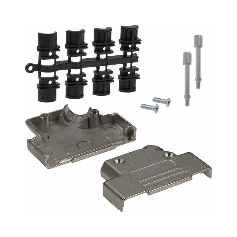 1 pcs : 971-025-030R121 - CONN BACKSHELL 25POS 45DEG SHLD