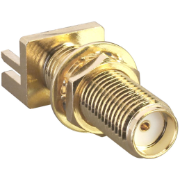 1 pcs : CONSMA003.042-L-G - CONN SMA FML EDGE MNT 0.042' PCB