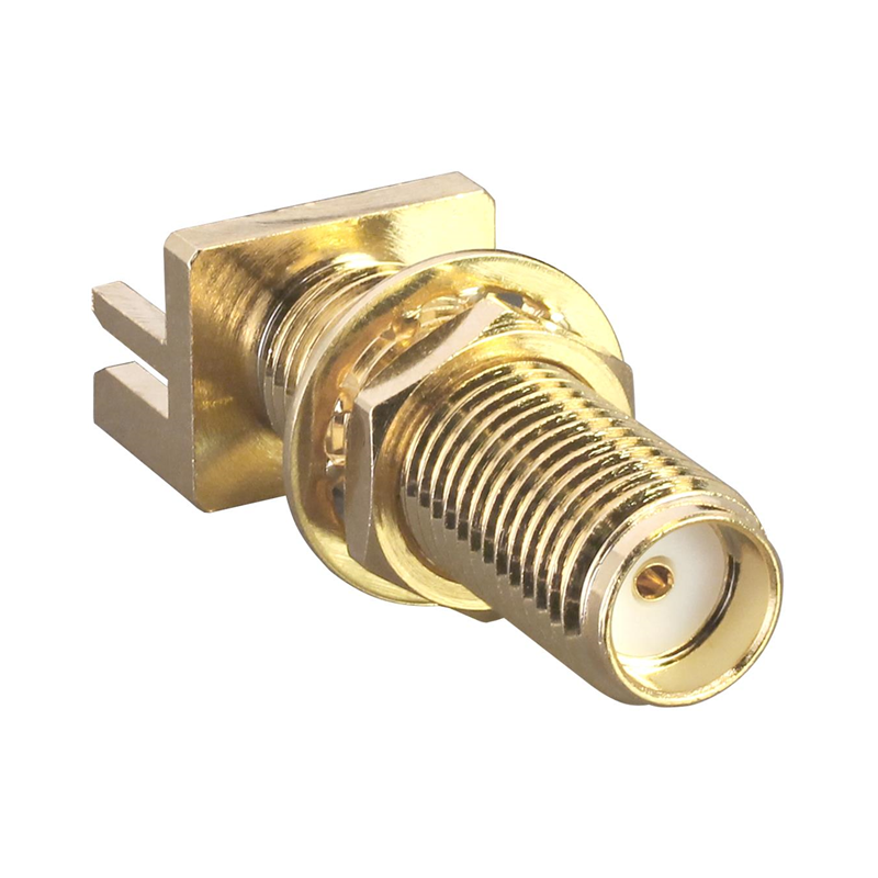 1 pcs : CONSMA003.042-L-G - CONN SMA FML EDGE MNT 0.042' PCB