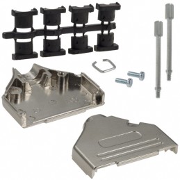 1 pcs : 970-025-030R121 - CONN BACKSHELL 25POS 180DEG SHLD