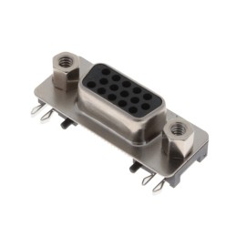 1 pcs : K202XHT-E15S-NJ - CONN D-SUB HD RCPT 15POS SMD R/A
