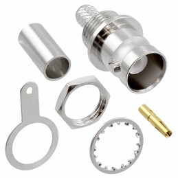1 pcs : VB60-2051 - CONN BNC JACK STR 50 OHM CRIMP