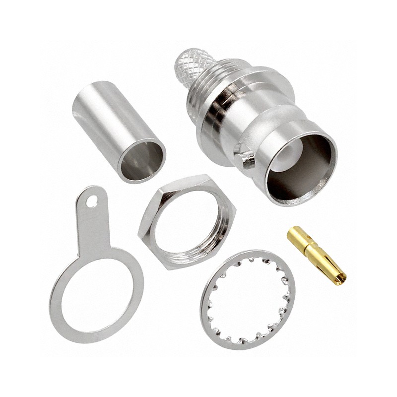 1 pcs : VB60-2051 - CONN BNC JACK STR 50 OHM CRIMP