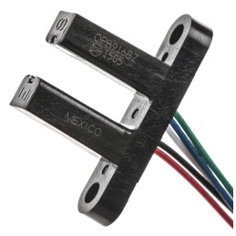 1 pcs - OPB916BZ Optek, Screw Mount Slotted Optical Switch, Buffer, Open-Collector with 10K Pull-Up Resistor Output