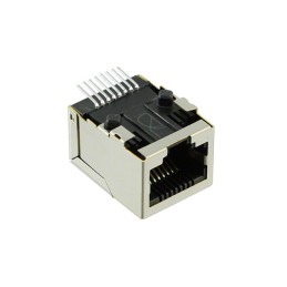 1 pcs : J0C-0003NLT - CONN JACK 1PORT 100 BASE-TX SMD