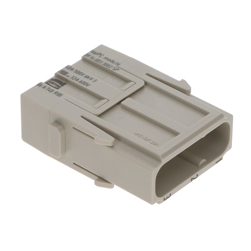 1 pcs : 09140033002SP - HAN 40AMP C 3PIN MODULE MALE CRI