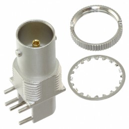 1 pcs : BNC7T-J-P-GN-RA-BH2D - CONN BNC JACK R/A 75 OHM PCB