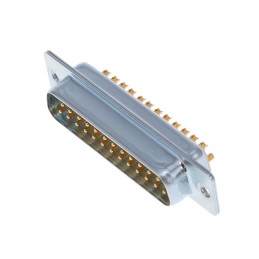 1 pcs : DB-25PR - CONN D SUB 25 POS PIN CABLE CONN