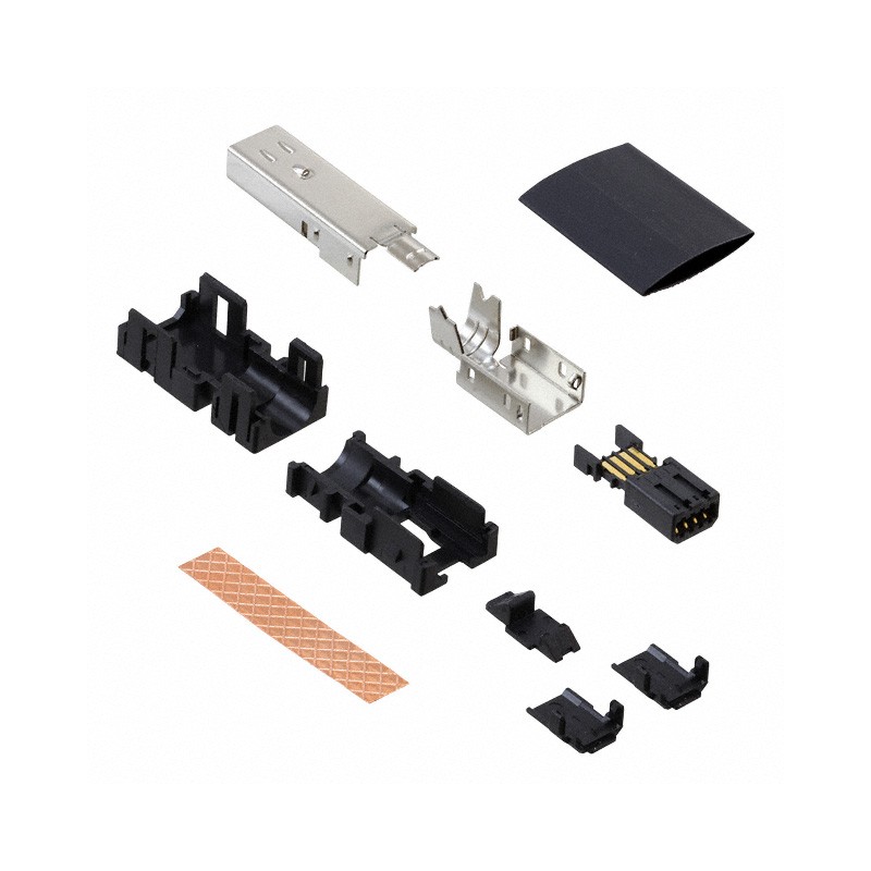 1 pcs : 2040008-1 - CONN IND MINI II PLUG 8P SLD STR