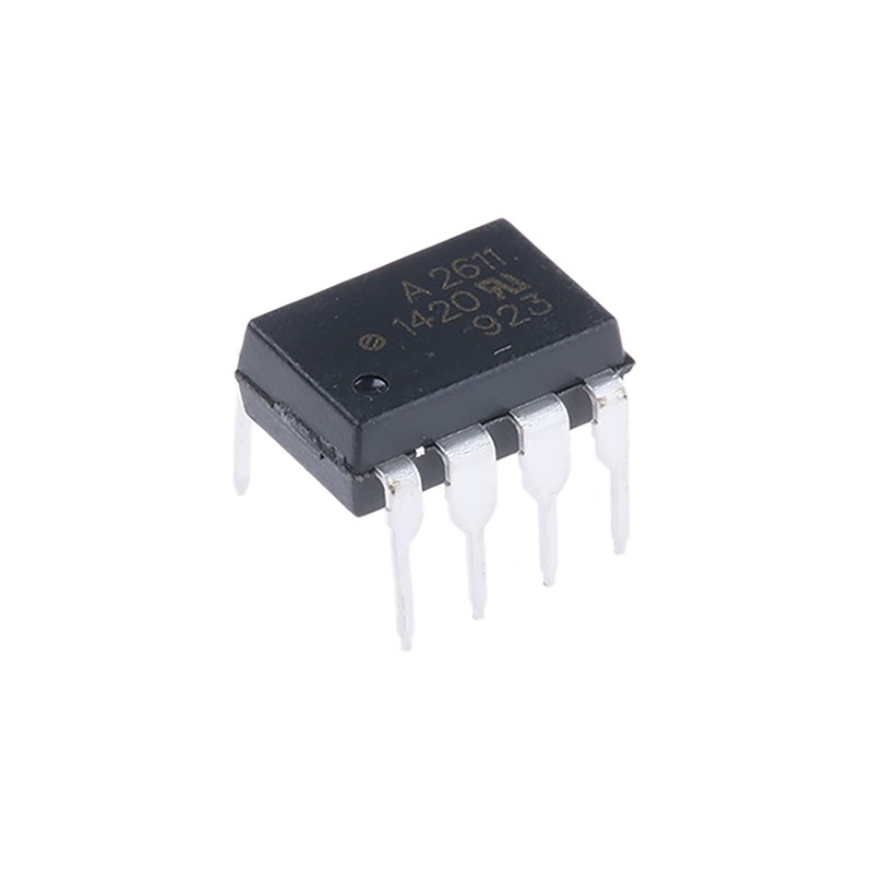 1 pcs - Broadcom, HCPL-2611-000E DC Input Transistor Output Optocoupler, Through Hole, 8-Pin DIP