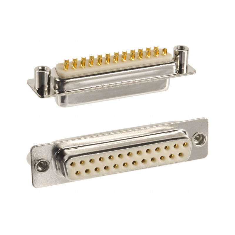 1 pcs : 172-E25-203R021 - CONN D-SUB RCPT 25POS PNL MNT