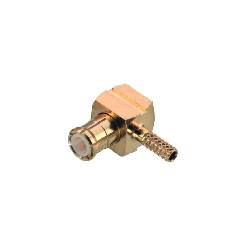 1 pcs : 60636031210420 - MCX RIGHT ANGLE PLUG, CRIMP TYPE