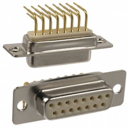 1 pcs : 174-E15-213R001 - CONN D-SUB RCPT 15POS R/A SLDR