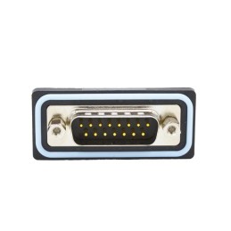 1 pcs : SDF-R15-113L011 - CONN D-SUB PLUG 15POS R/A SLDR