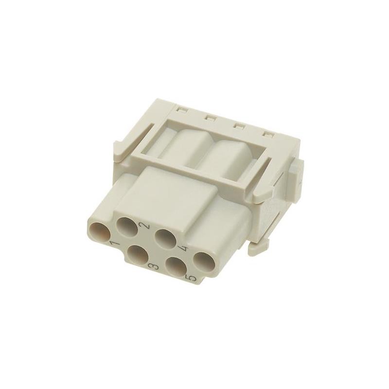 1 pcs : 09140063101XL - HAN E 6PIN MODULE FEMALE CRIMP (