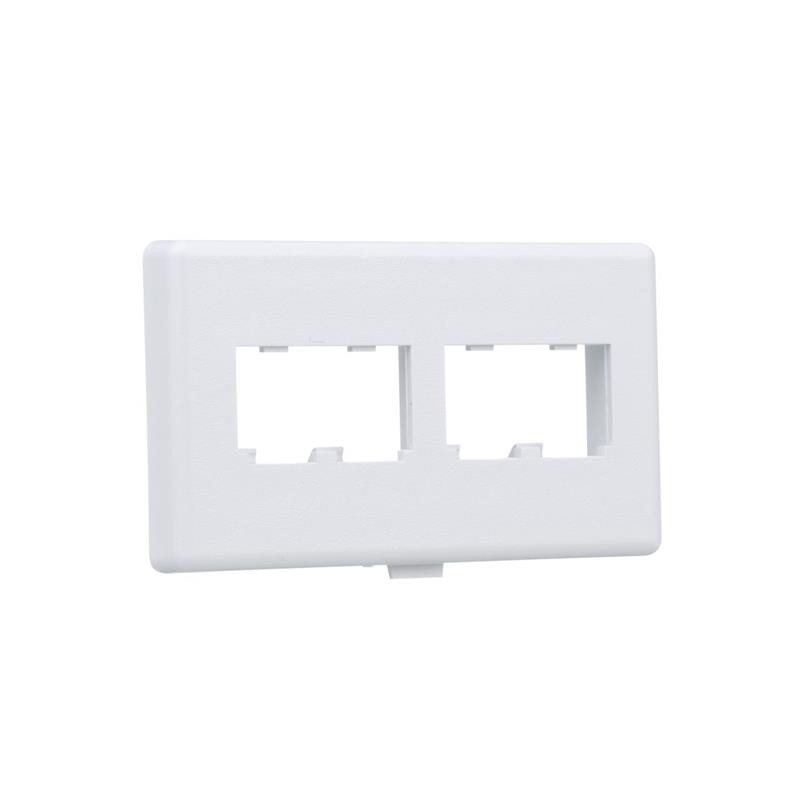 1 pcs : CFFPHM4WH - FURNITURE FACEPLATE, 4 PORT, HER