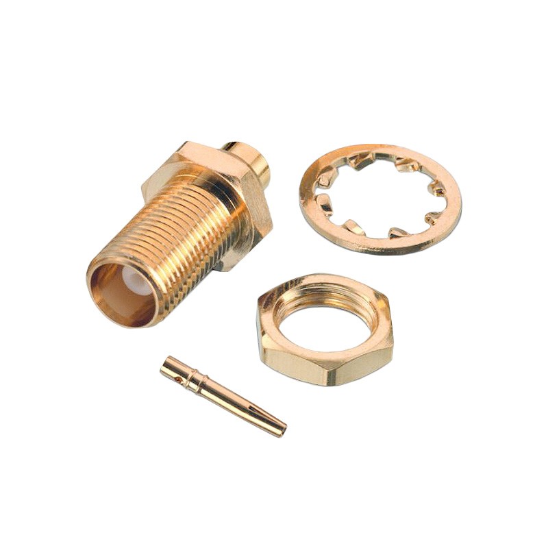 1 pcs : 60629421110820 - MCX STRAIGHT BULKHEAD JACK, SOLD