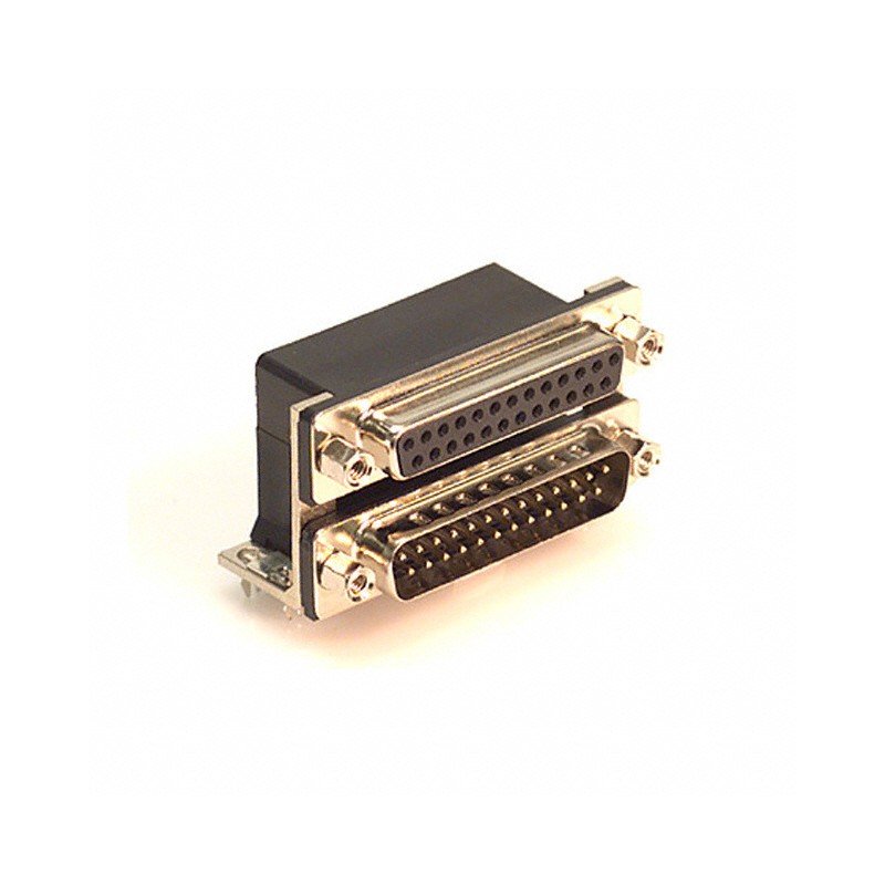 1 pcs : 189-025-313R571 - CONN D-SUB PLUG/RCPT 25P RA SLDR