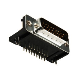 1 pcs : K66X-A26P-N - CONN D-SUB HD PLUG 26P R/A SLDR