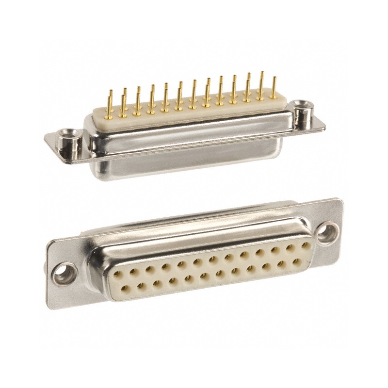 1 pcs : 172-E25-213R011 - CONN D-SUB RCPT 25P PNL MNT SLDR