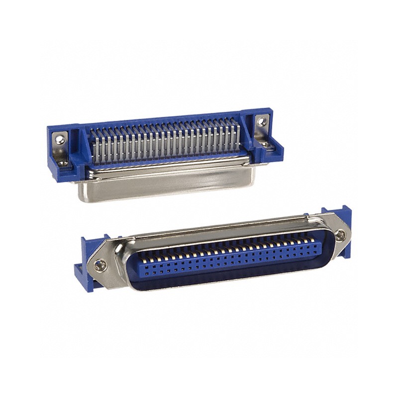 1 pcs : 112-050-113R001 - CONN SCSI PLUG 50POS R/A SOLDER