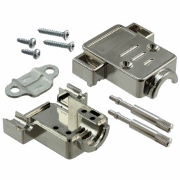 1 pcs : 973-009-020R121 - CONN BACKSHELL 9POS 180DEG SHLD