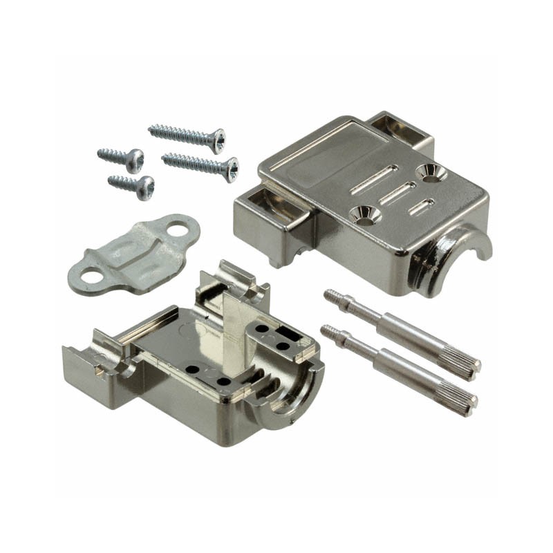 1 pcs : 973-009-020R121 - CONN BACKSHELL 9POS 180DEG SHLD