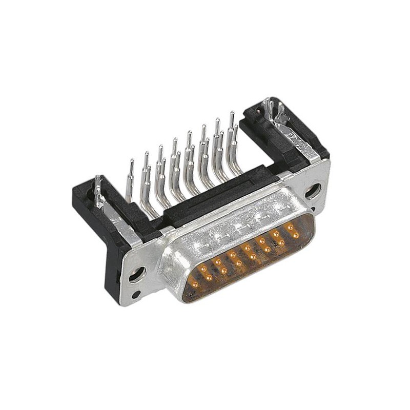 1 pcs : 09662626812 - CONN D-SUB PLUG 15POS R/A SLDR