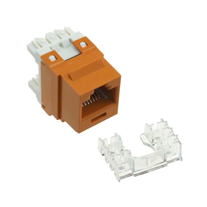 1 pcs : NKP5E88MOR - INSERT RJ45 JACK TO IDC CONN