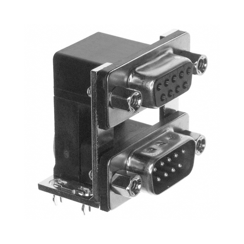 1 pcs : 178-009-313R571 - CONN D-SUB PLUG/RCPT 9P R/A SLDR