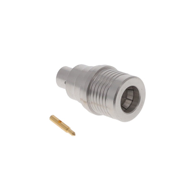 1 pcs : R123055000 - QMA / STRAIGHT PLUG SOLDER TYPE