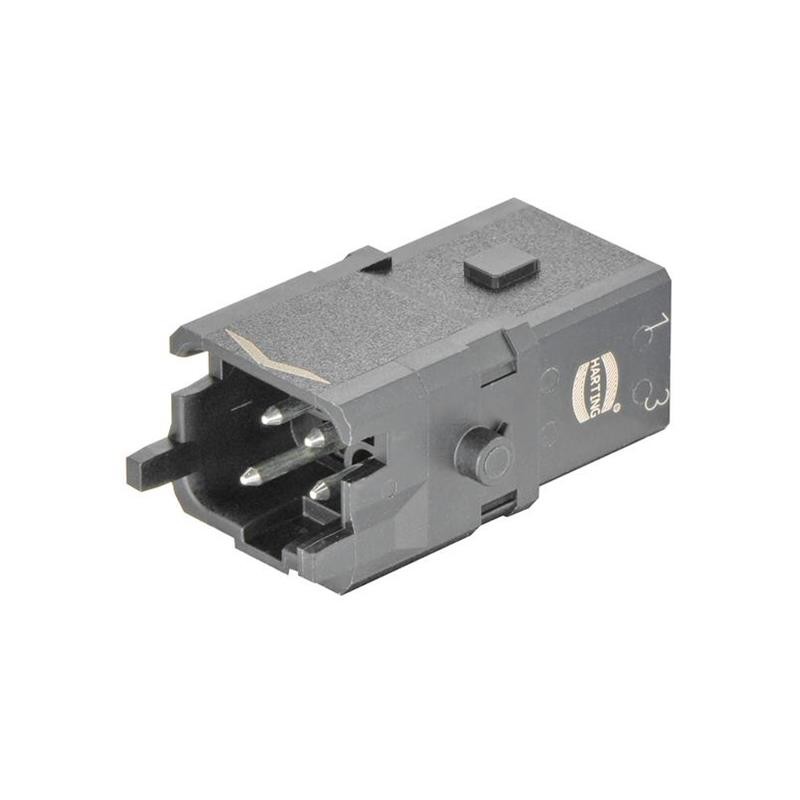 1 pcs : 09100032606 - 1A 3+PE MALE SCREW INSERT LLEVER