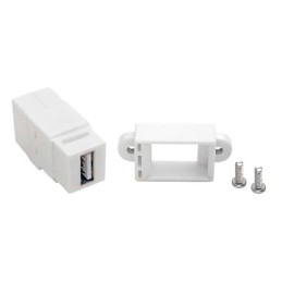 1 pcs : U060-000-KP-WH - USB 2.0 PANEL MOUNT COUPLER KEYS