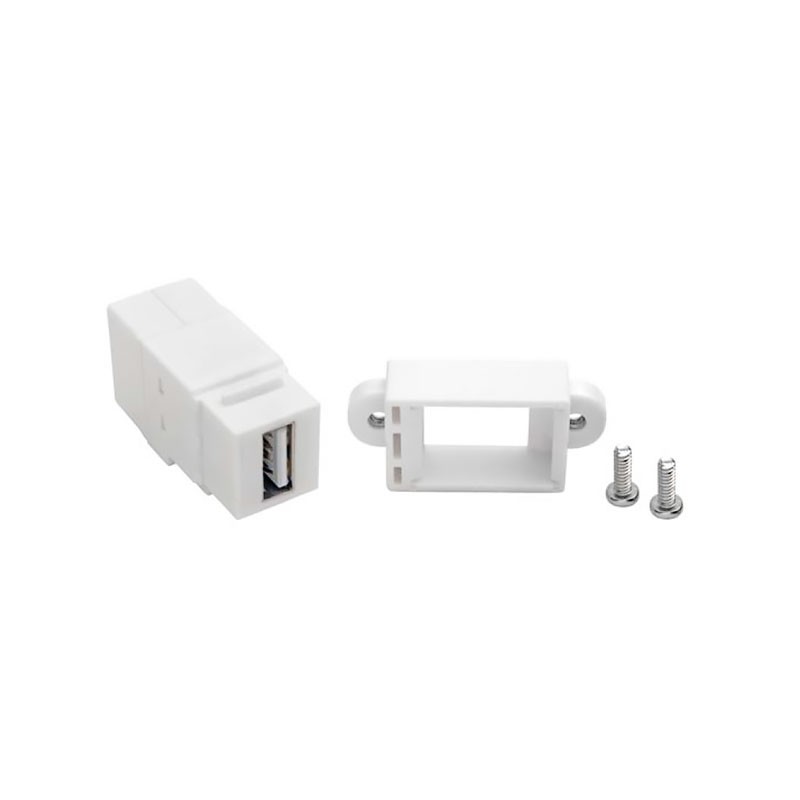 1 pcs : U060-000-KP-WH - USB 2.0 PANEL MOUNT COUPLER KEYS
