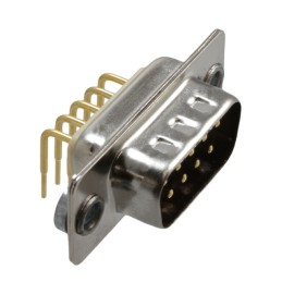 1 pcs : 773-E09-113R011 - CONN D-SUB PLUG 9POS R/A SLDR