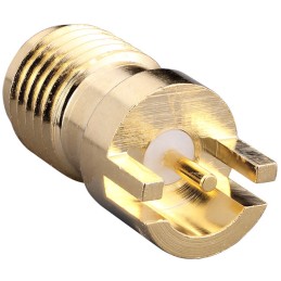 1 pcs : CONSMA023.031-G - SMA FML BOARD EDGE, MNT 0.031'