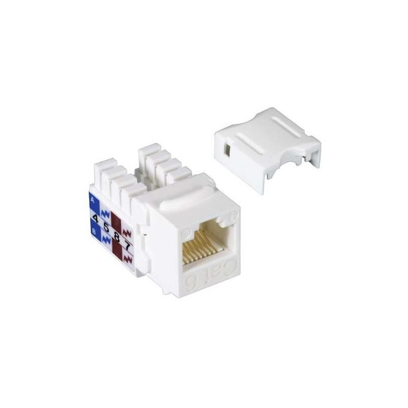 1 pcs : MJS110C6-WT - JACK CAT6 RJ45/110 WHITE