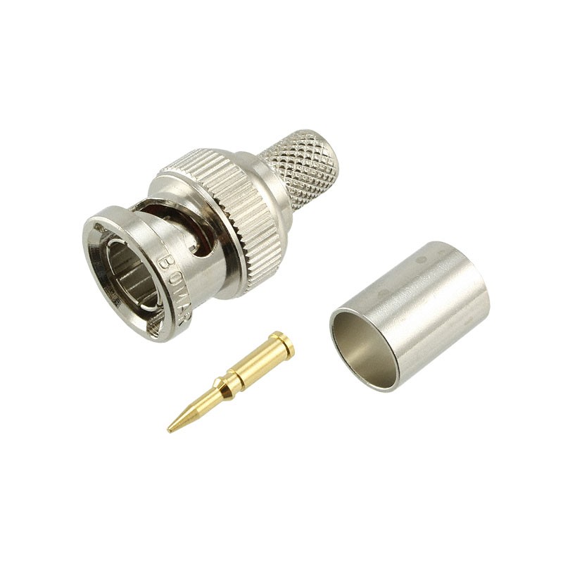 1 pcs : SBC8281 - CONN BNC PLUG STR 75 OHM CRIMP