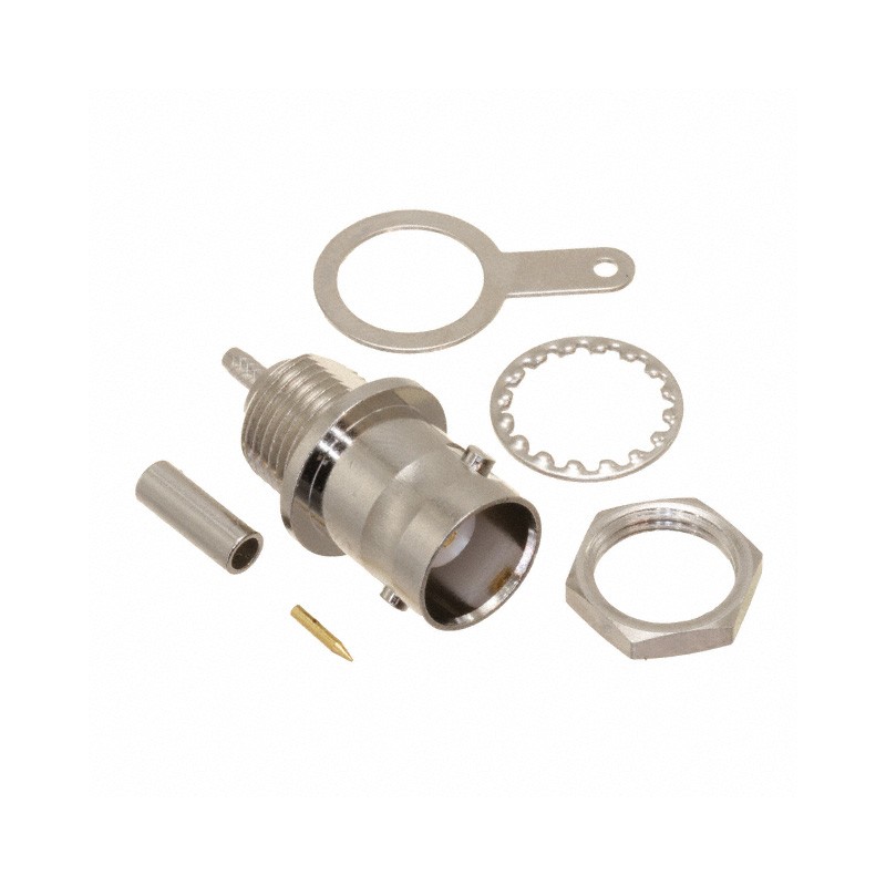 1 pcs : VB60-2081 - CONN BNC JACK STR 50 OHM CRIMP