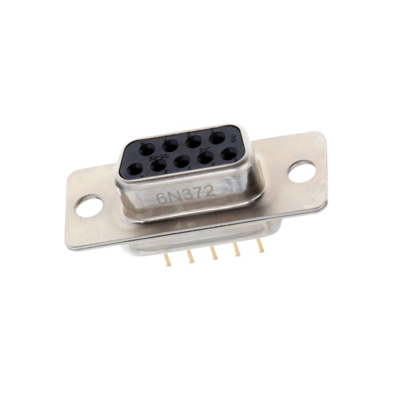 1 pcs : DE-9SF-T-N - CONN D-SUB RCPT 9P PNL MNT SLDR