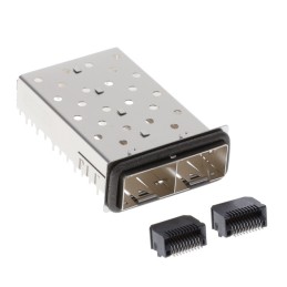 1 pcs : SFPK-2SL-01-S - SFP+ CAGE AND CONNECTOR KIT