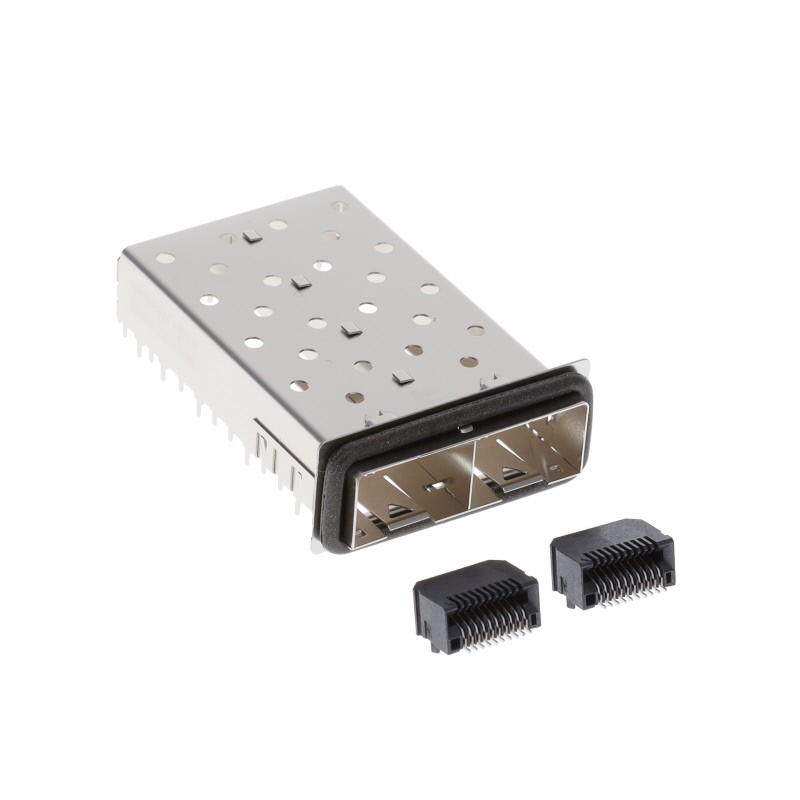 1 pcs : SFPK-2SL-01-S - SFP+ CAGE AND CONNECTOR KIT